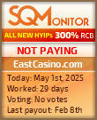 EastCasino.com HYIP Status Button