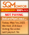 DollarsPipeLine.com HYIP Status Button