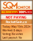 RocketGain.co HYIP Status Button