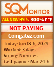 Coingatez.com HYIP Status Button