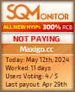 Maxigo.cc HYIP Status Button