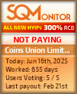 Coins Union Limited Project Status Button