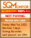 Axviarzex.com HYIP Status Button