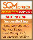 SuccessBull.top HYIP Status Button