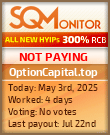 OptionCapital.top HYIP Status Button