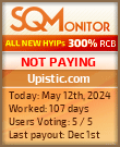Upistic.com HYIP Status Button