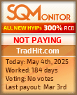 TradHit.com Project Status Button