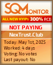 NexTrust.Club HYIP Status Button