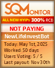 NewLifeInvestBot Project Status Button