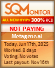 Metagene.ai HYIP Status Button