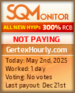 GertexHourly.com Project Status Button