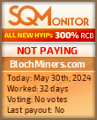 BlochMiners.com HYIP Status Button