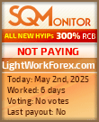 LightWorkForex.com Project Status Button