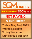 Altair Limited Project Status Button