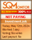 Investment.ink HYIP Status Button