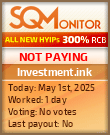 Investment.ink HYIP Status Button