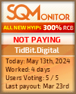 TidBit.Digital HYIP Status Button
