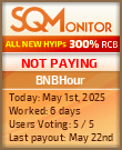 BNBHour Project Status Button