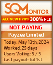 Payzee Limited HYIP Status Button