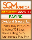 Dividend Growth Ltd HYIP Status Button