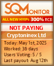 Cryptoninex Ltd Project Status Button