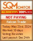 Falcon Trade HYIP Status Button