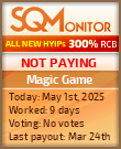 Magic Game HYIP Status Button