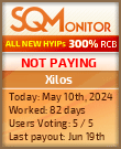 Xilos HYIP Status Button