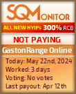 GastonRange Online HYIP Status Button