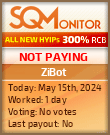 ZiBot HYIP Status Button