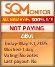 ZiBot HYIP Status Button