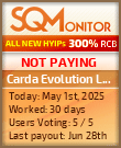 Carda Evolution Ltd Project Status Button