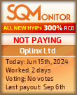 Oplinx Ltd HYIP Status Button