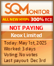 Keox Limited Project Status Button