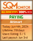 Aitimart HYIP Status Button