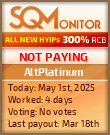 AltPlatinum Project Status Button
