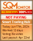 Smart Trading Hub HYIP Status Button