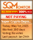 Super Crypto Deposit Project Status Button