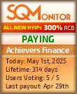 Achievers Finance Project Status Button