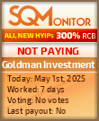 Goldman Investment Project Status Button