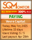 Vevre Capital Project Status Button