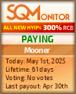Mooner Project Status Button