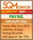 InfinityProfits Project Status Button