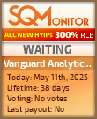 Vanguard Analytics Ltd Project Status Button