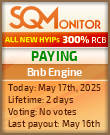 Bnb Engine Project Status Button