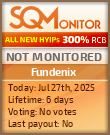 Fundenix Project Status Button