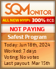 Safest Program HYIP Status Button