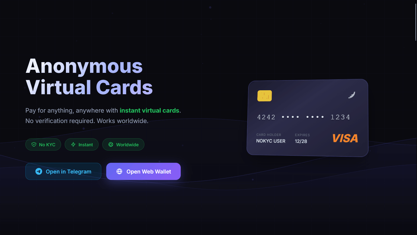 Вложить в Nokyc Wallet nokyc.to