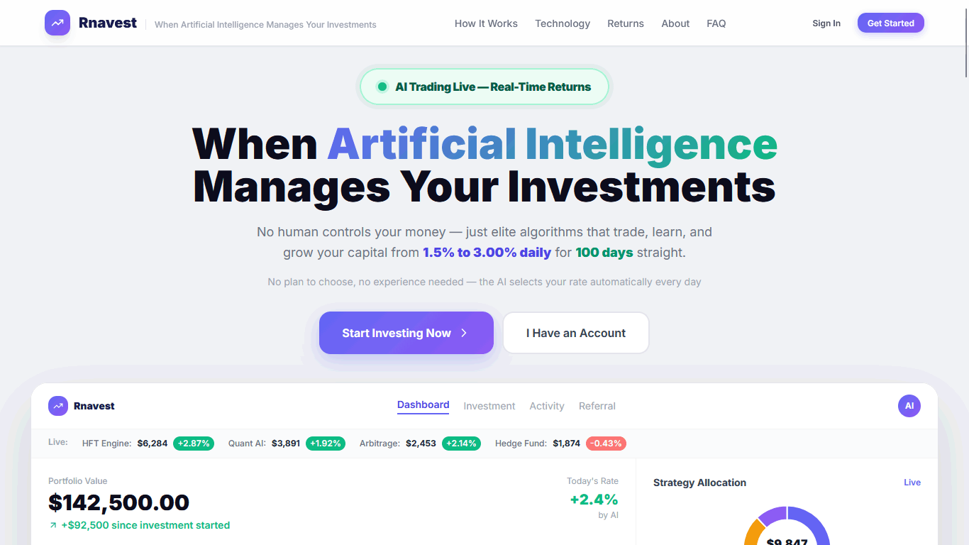 Вложить в Rnavest rnavest.com