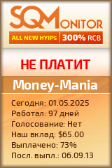 Кнопка Статуса для Инвест-Проекта Money-Mania